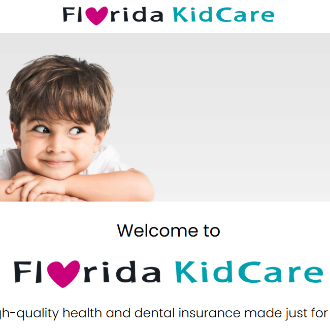 screenshot from FloridaKidCare.org